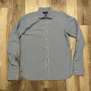 Ralph Lauren Purple Label Men’s Dress Shirt 16.5 Striped French Cuff Italy